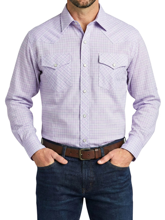 Camisa Vaquera Slim Fit  - Lila