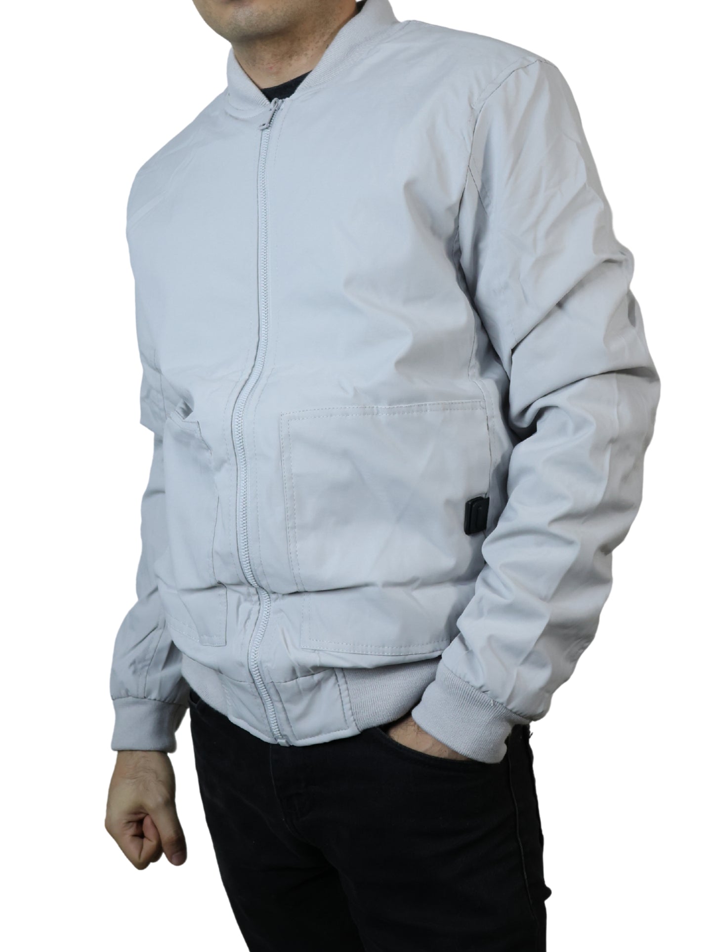 Chamarra Bomber - Blanco