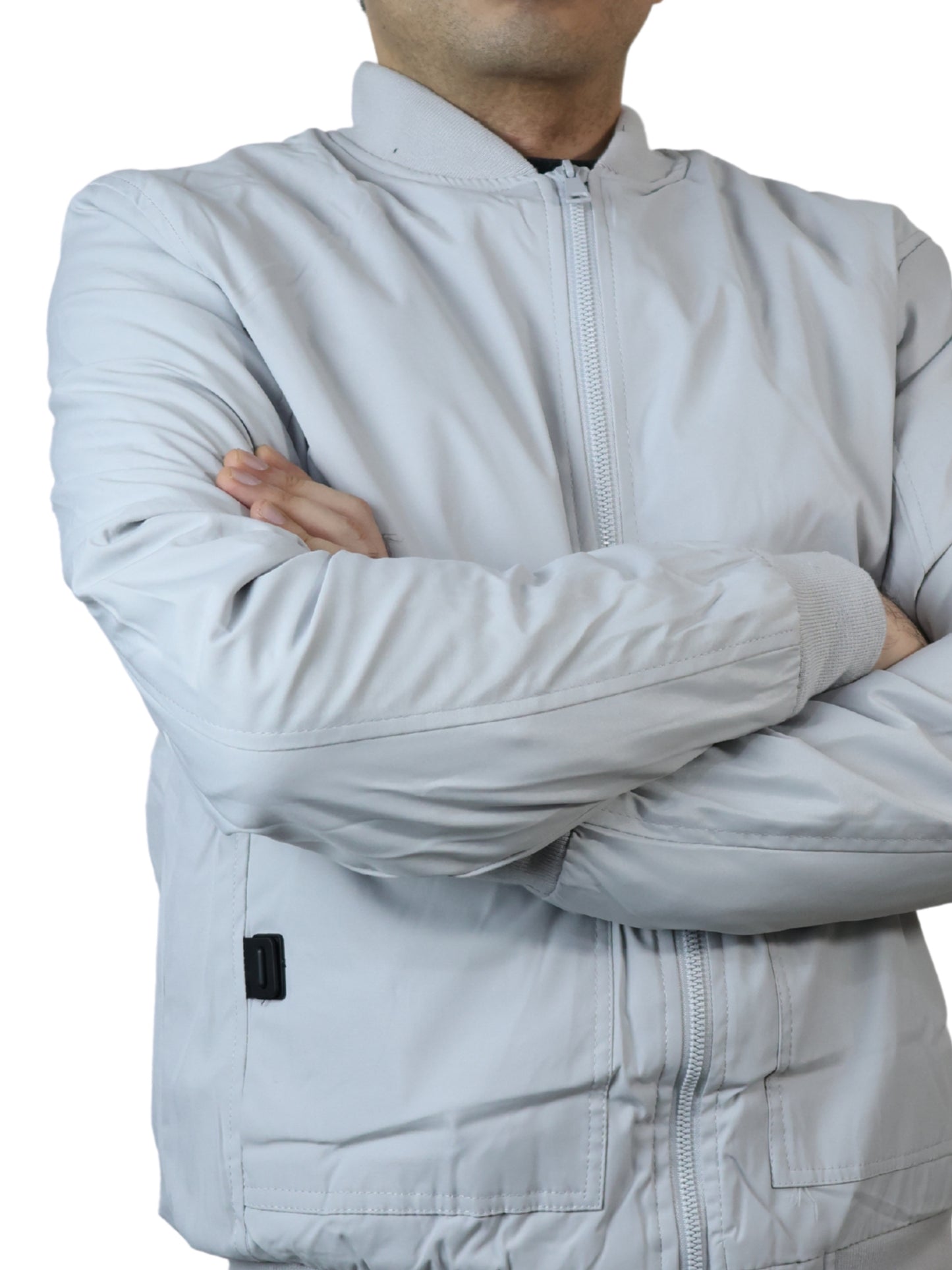 Chamarra Bomber - Blanco