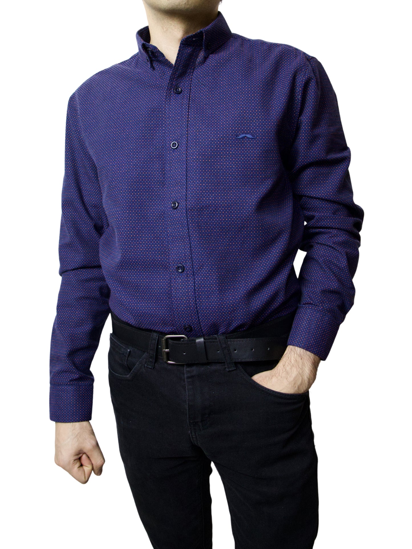 Camisa slim fit - Explorer morado