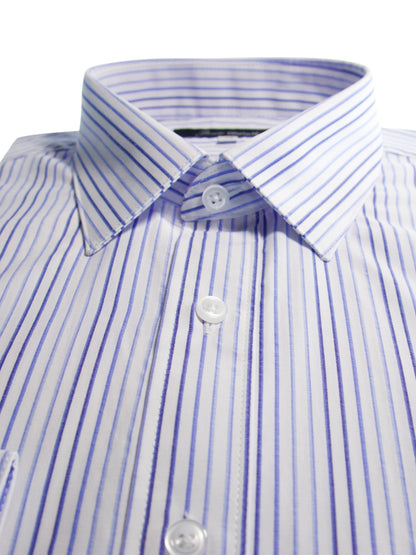 Camisa corte regular - Rayas azul