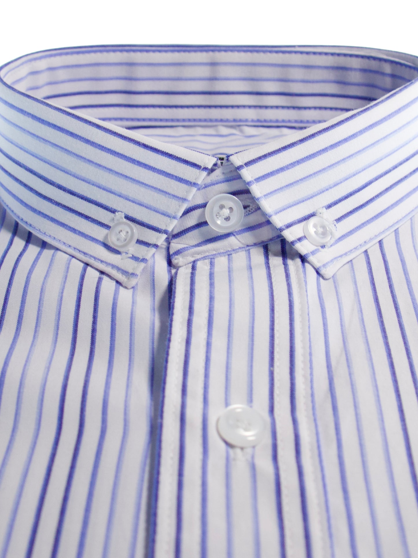 Camisa slim fit - Rayas azul