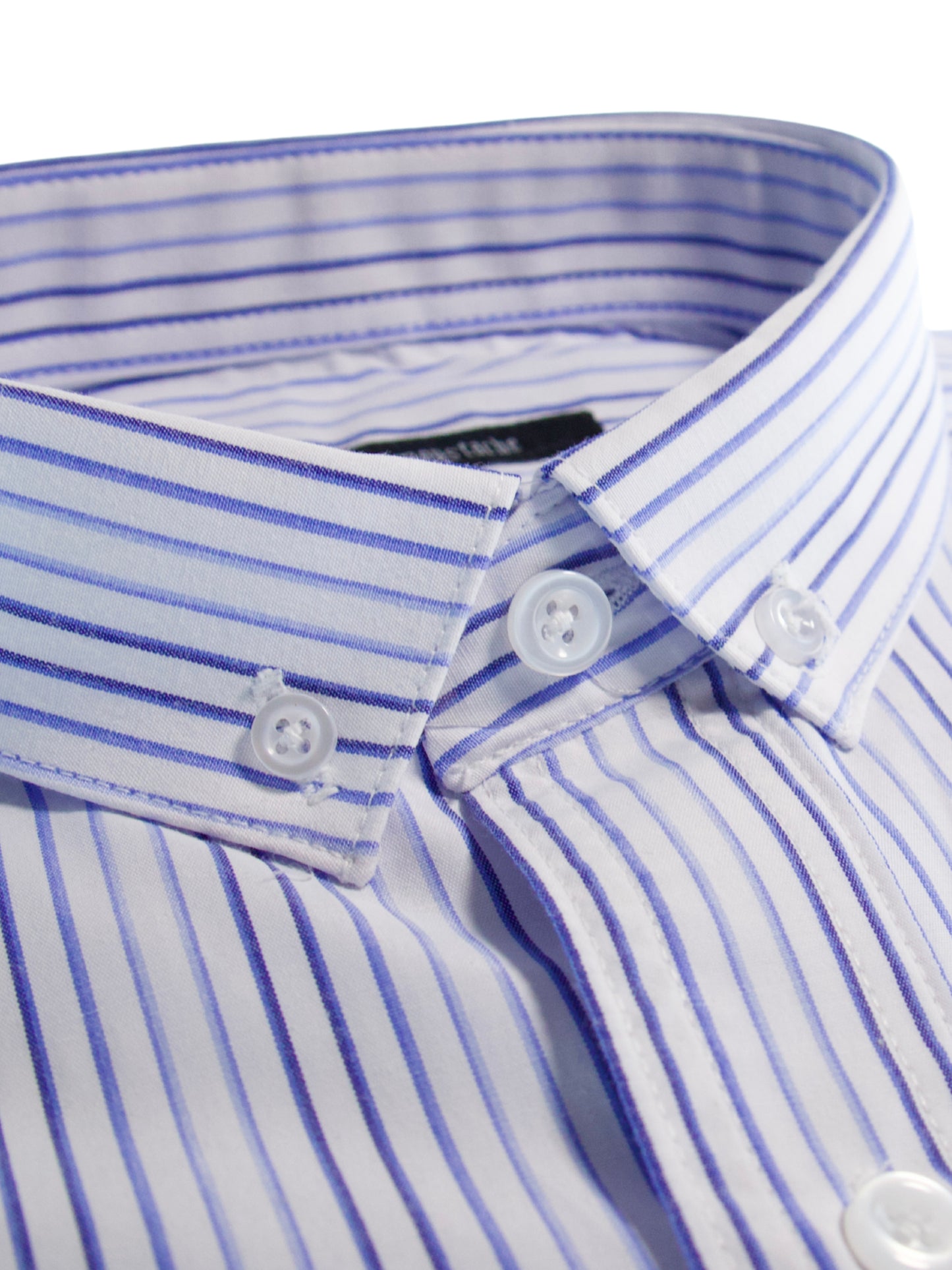 Camisa slim fit - Rayas azul