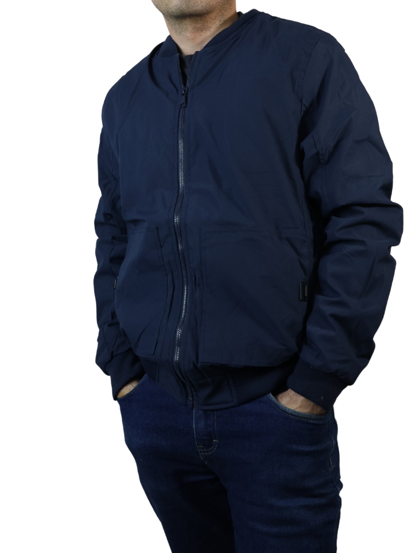 Chamarra Bomber - Azul marino