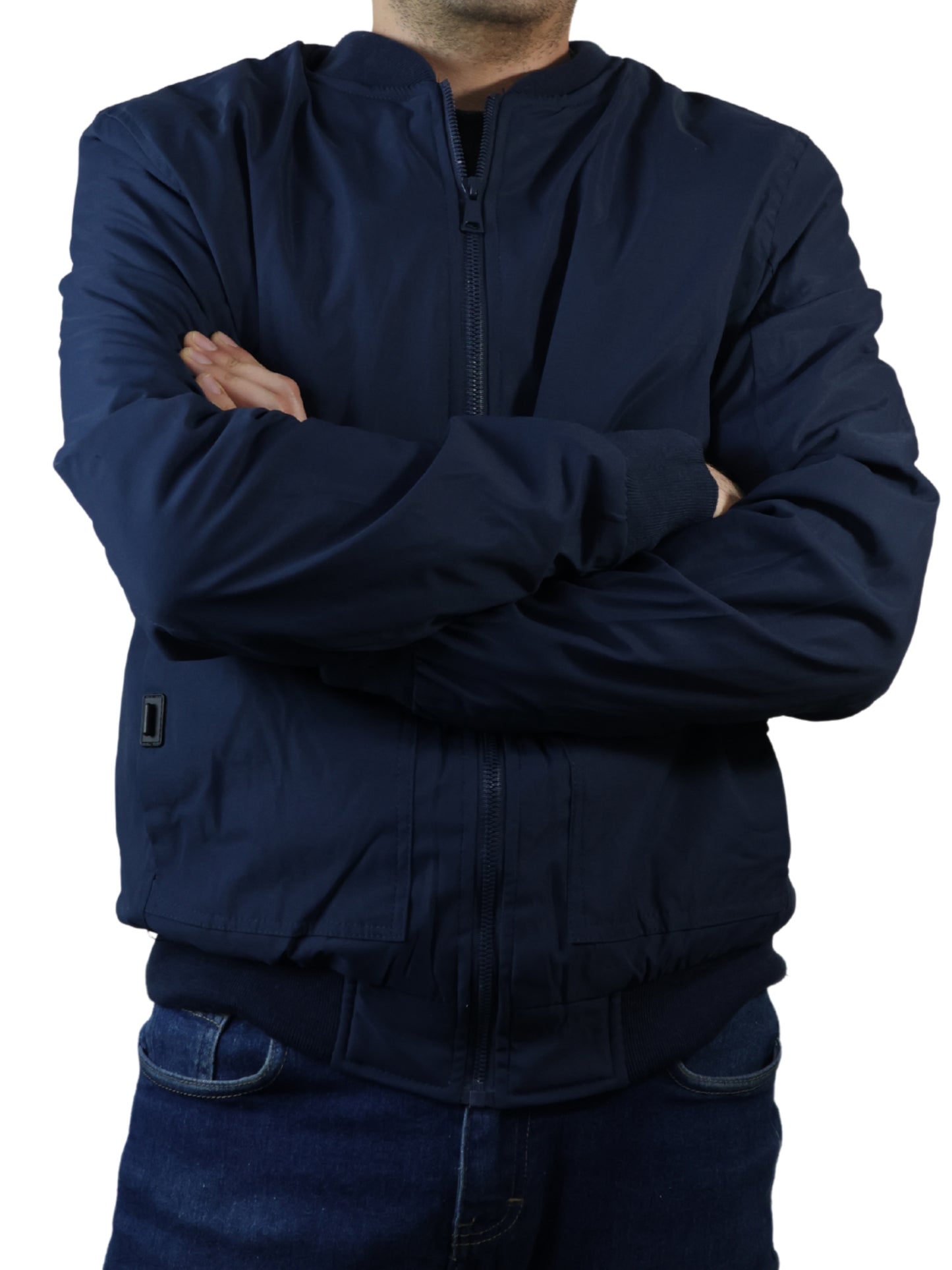 Chamarra Bomber - Azul marino