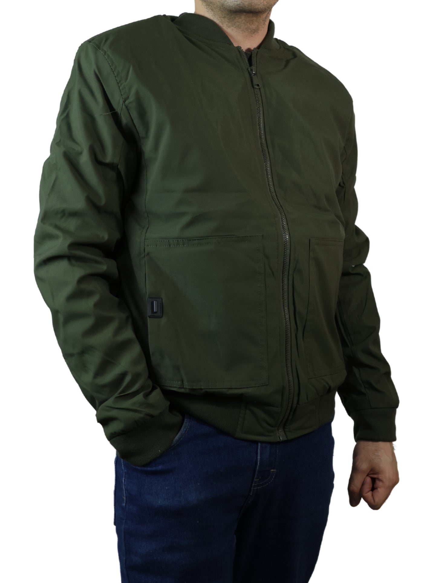Chamarra Bomber - Verde militar