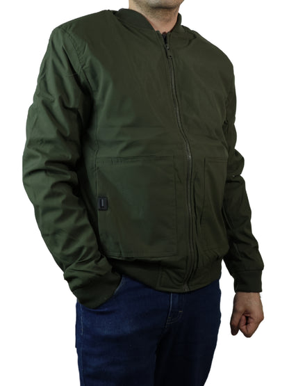 Chamarra Bomber - Verde militar