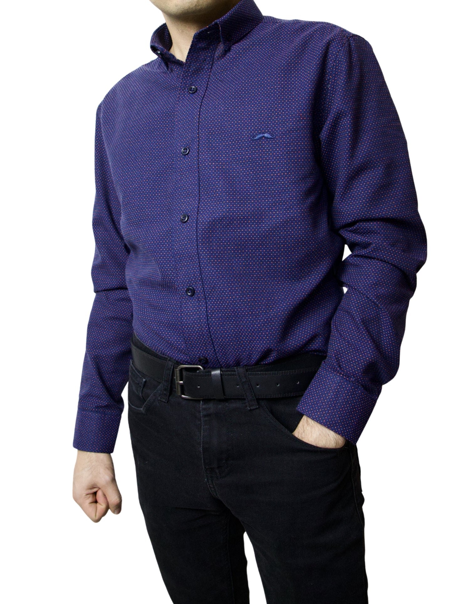 Camisa slim fit - Explorer morado