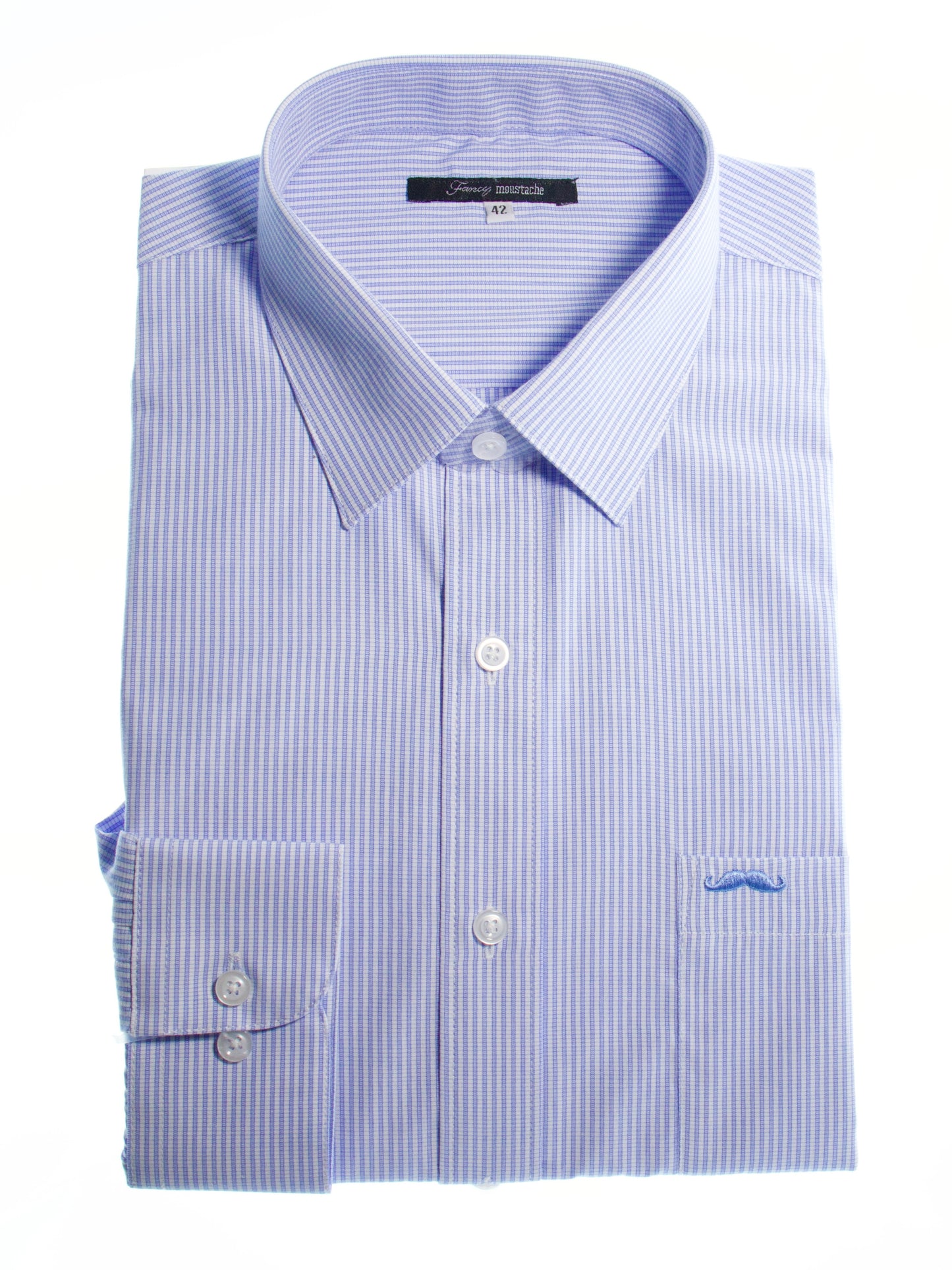 Camisa corte regular - Rayas azul 2