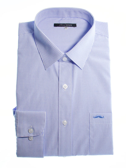 Camisa corte regular - Rayas azul 2