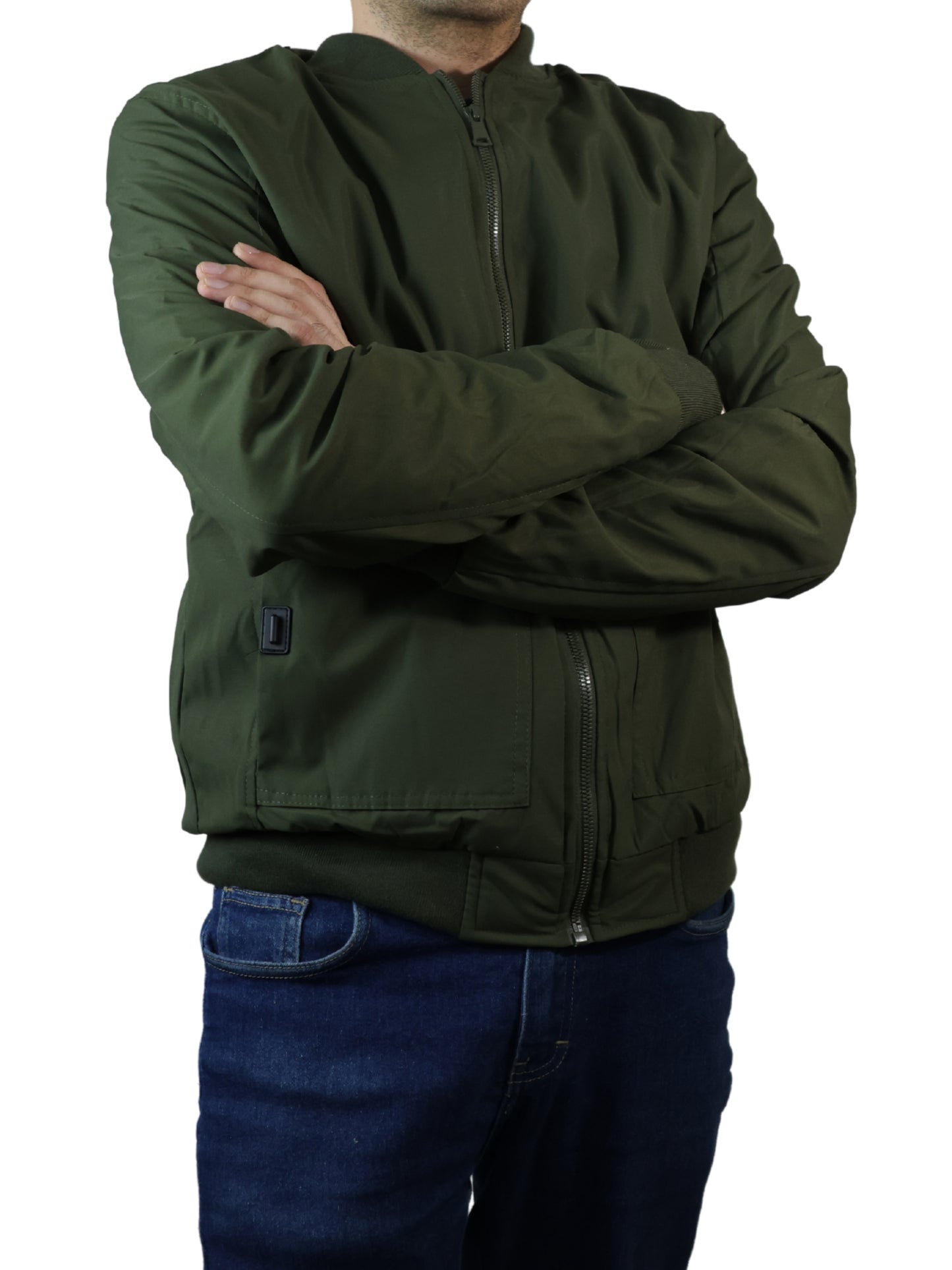 Chamarra Bomber - Verde militar