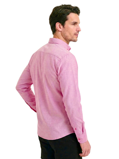 Camisa slim fit - Rosa claro
