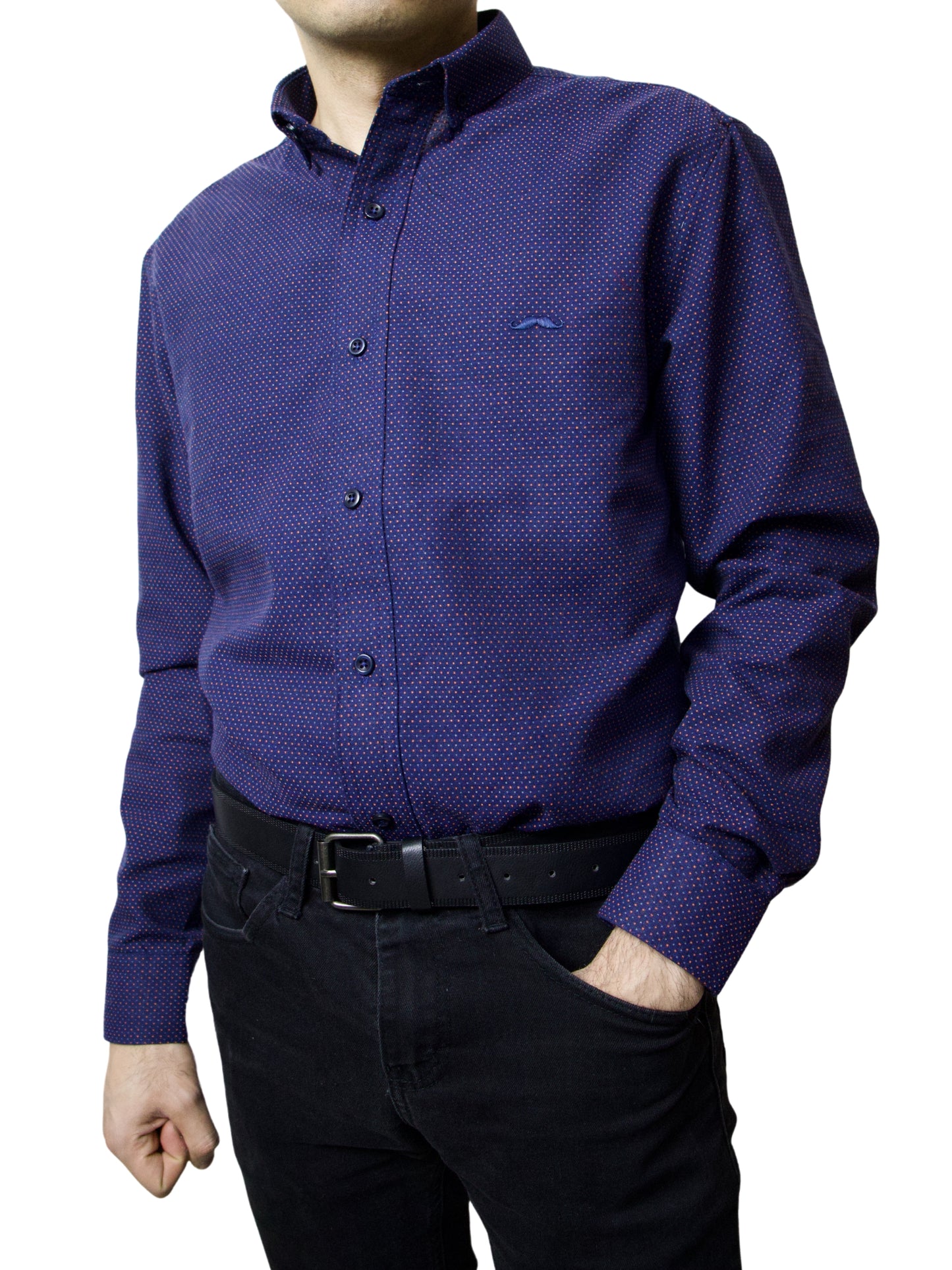 Camisa slim fit - Explorer morado