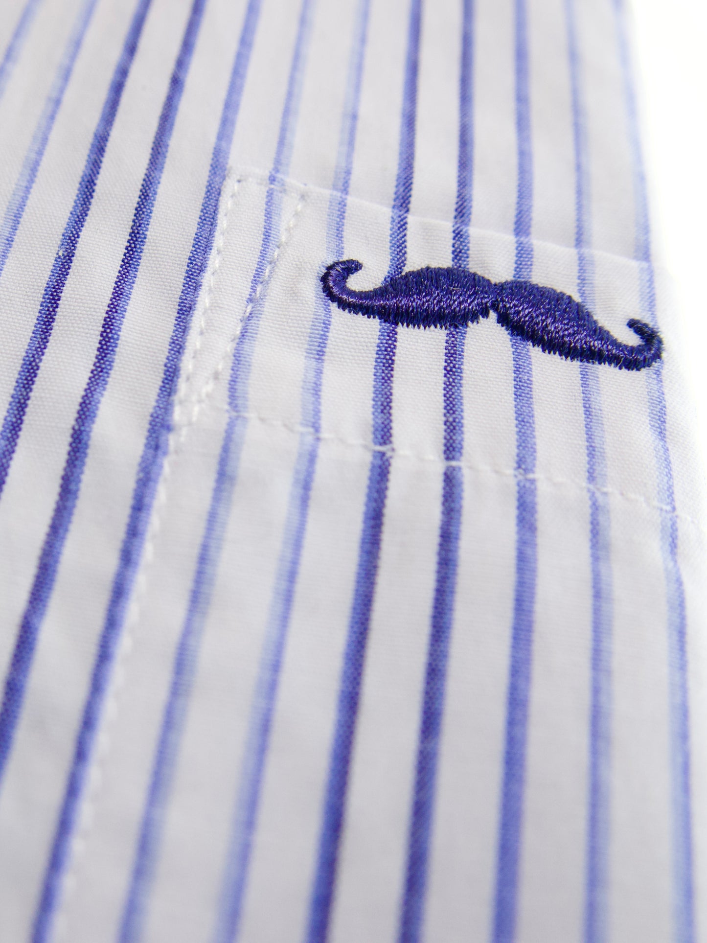 Camisa corte regular - Rayas azul