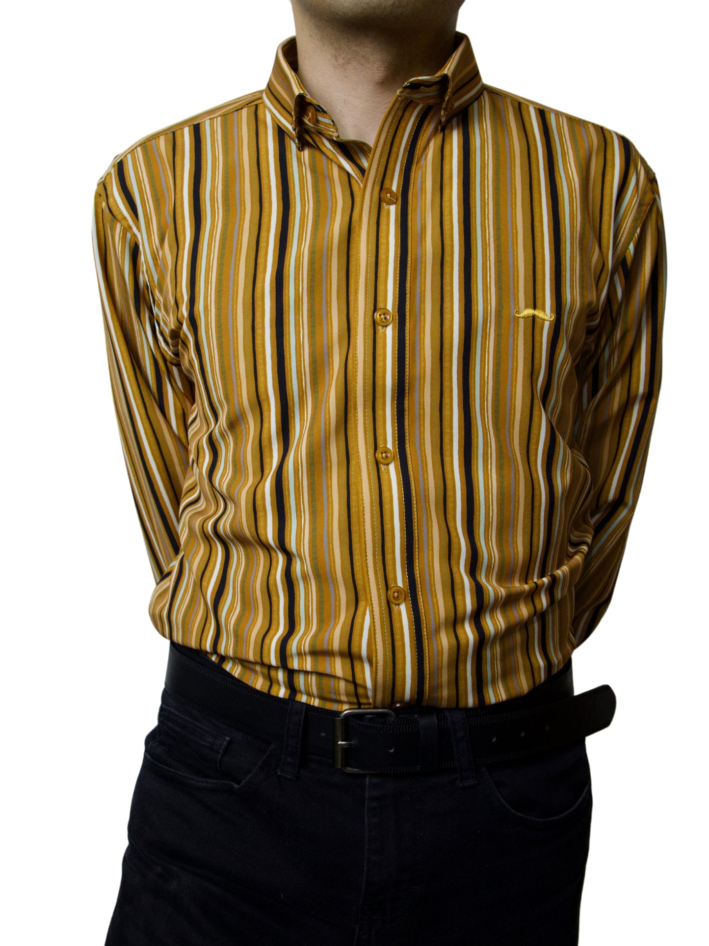 Camisa slim fit - Vintage gold