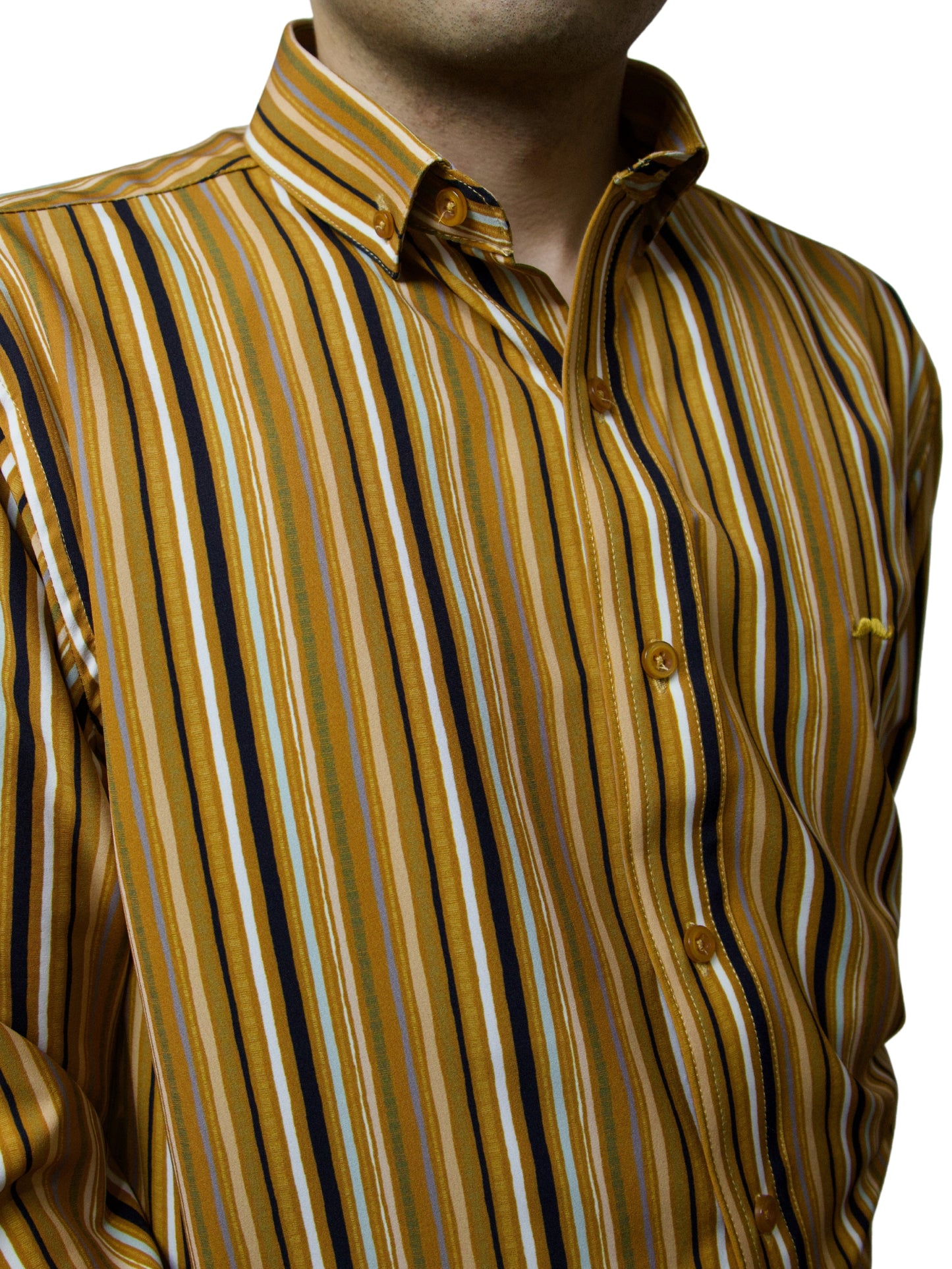 Camisa slim fit - Vintage gold