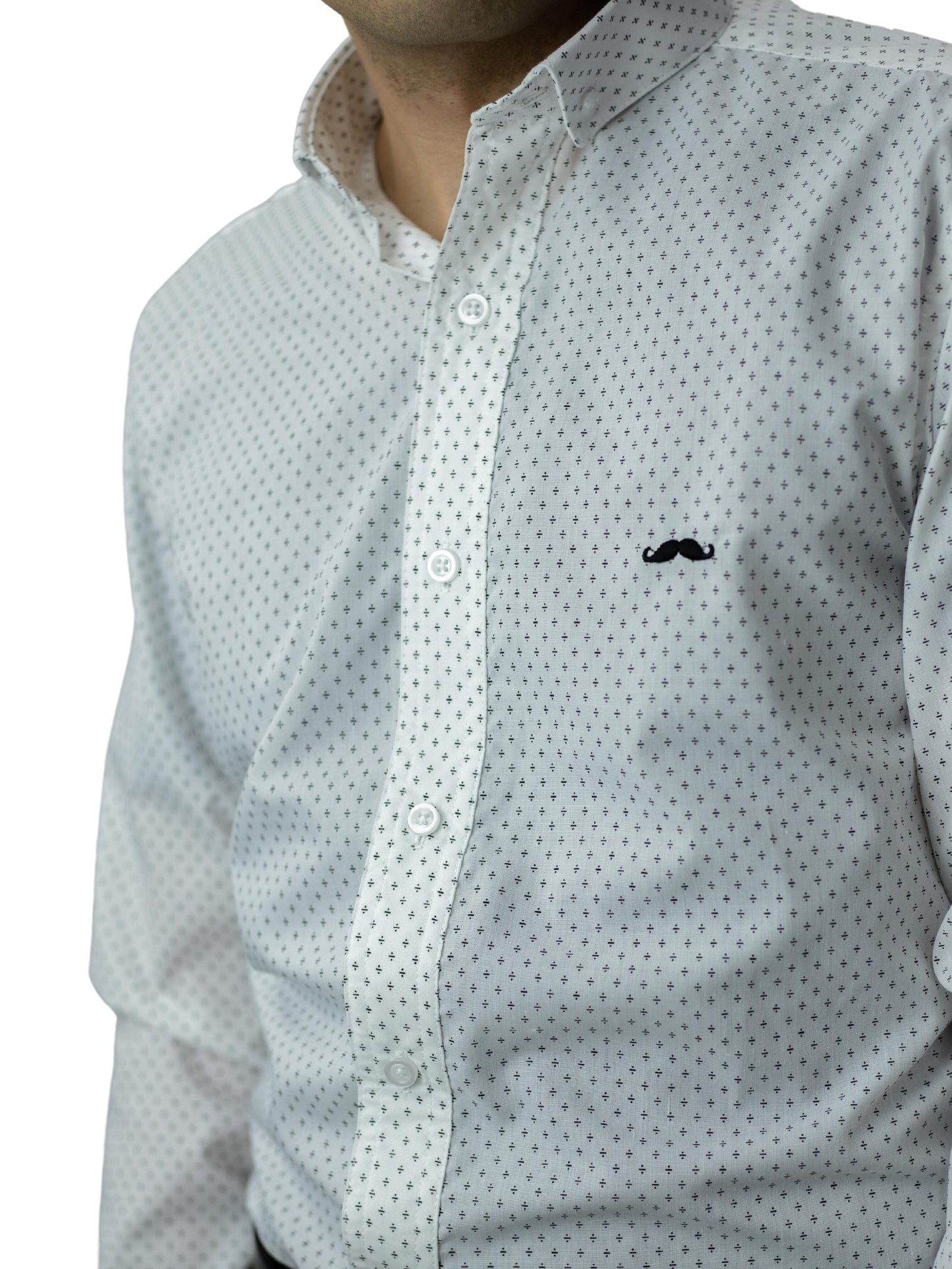 Camisa slim fit - Azul claro liso