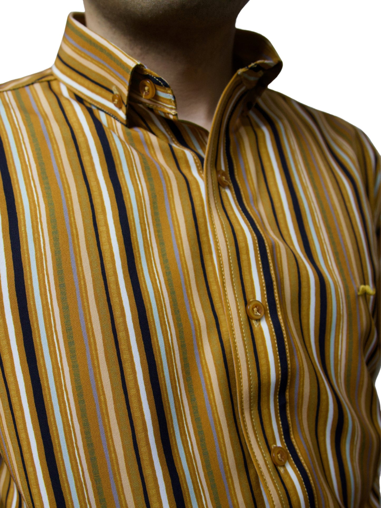 Camisa slim fit - Vintage gold