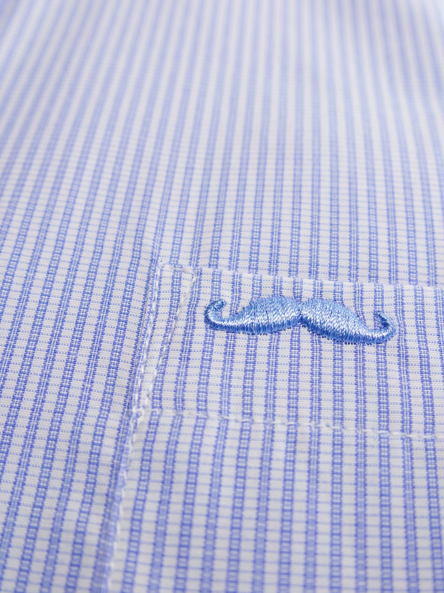 Camisa corte regular - Rayas azul 2