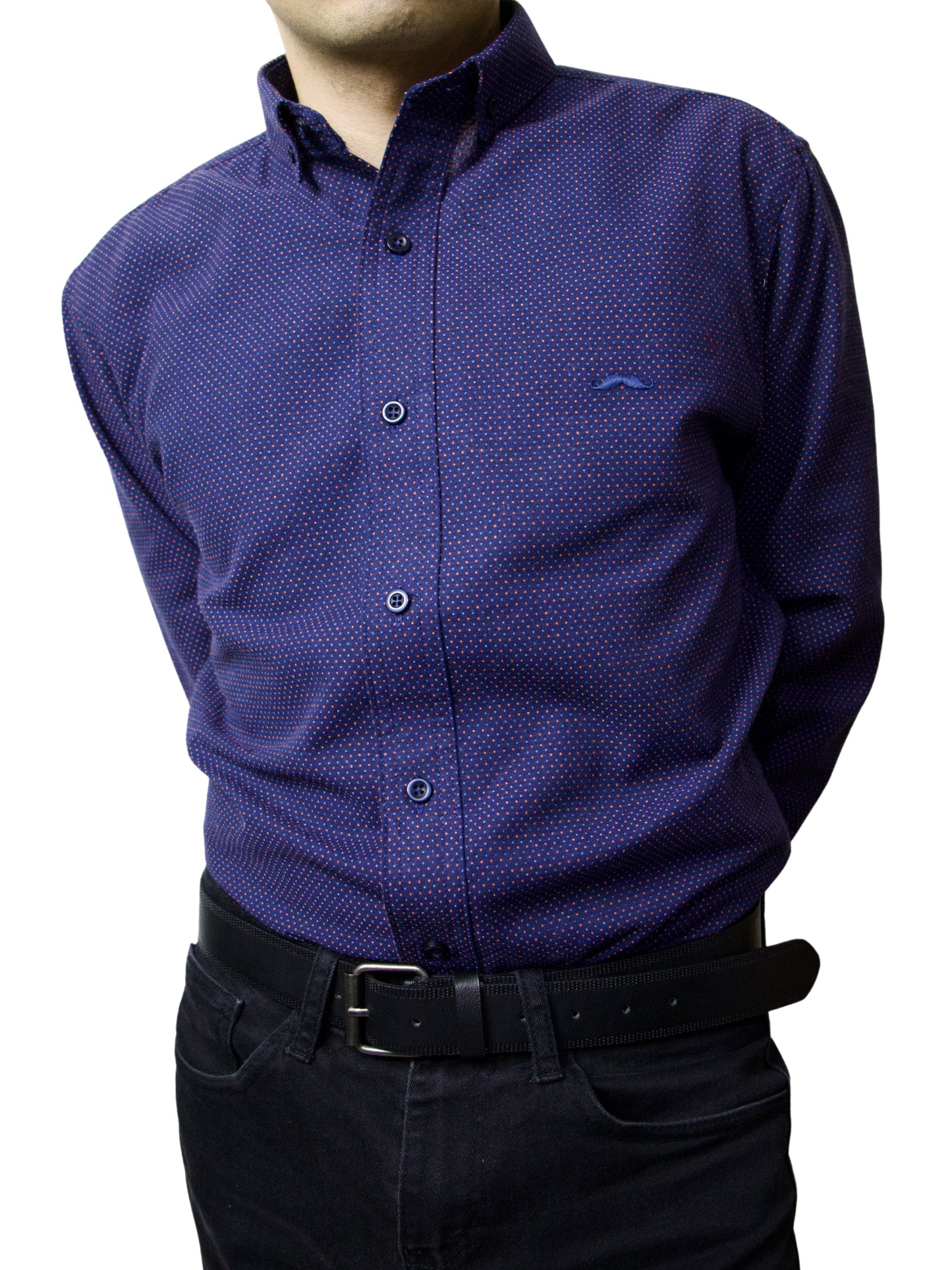 Camisa slim fit - Explorer morado