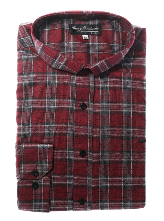 Camisa slim fit - Cuadro rojo