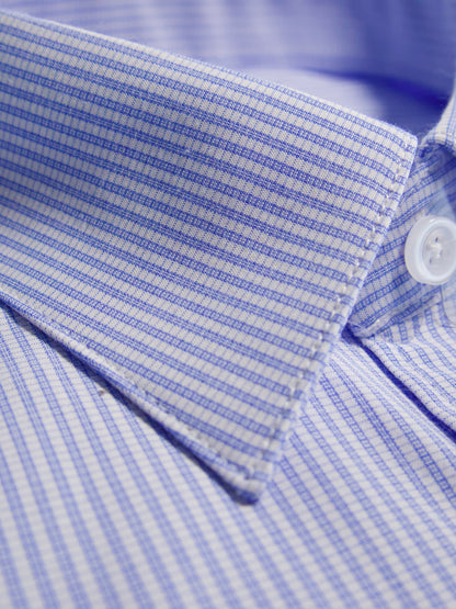 Camisa corte regular - Rayas azul 2