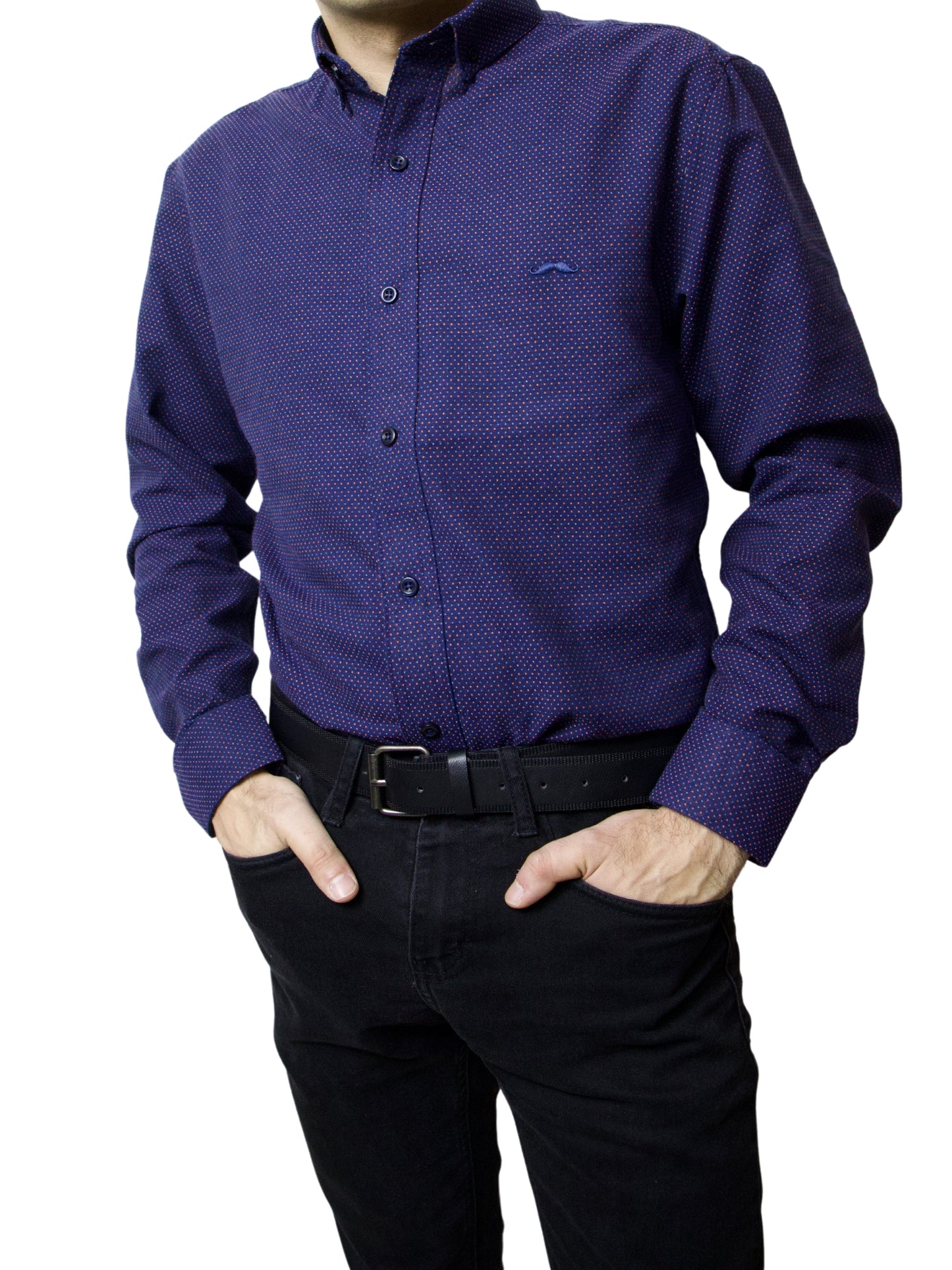 Camisa slim fit - Explorer morado