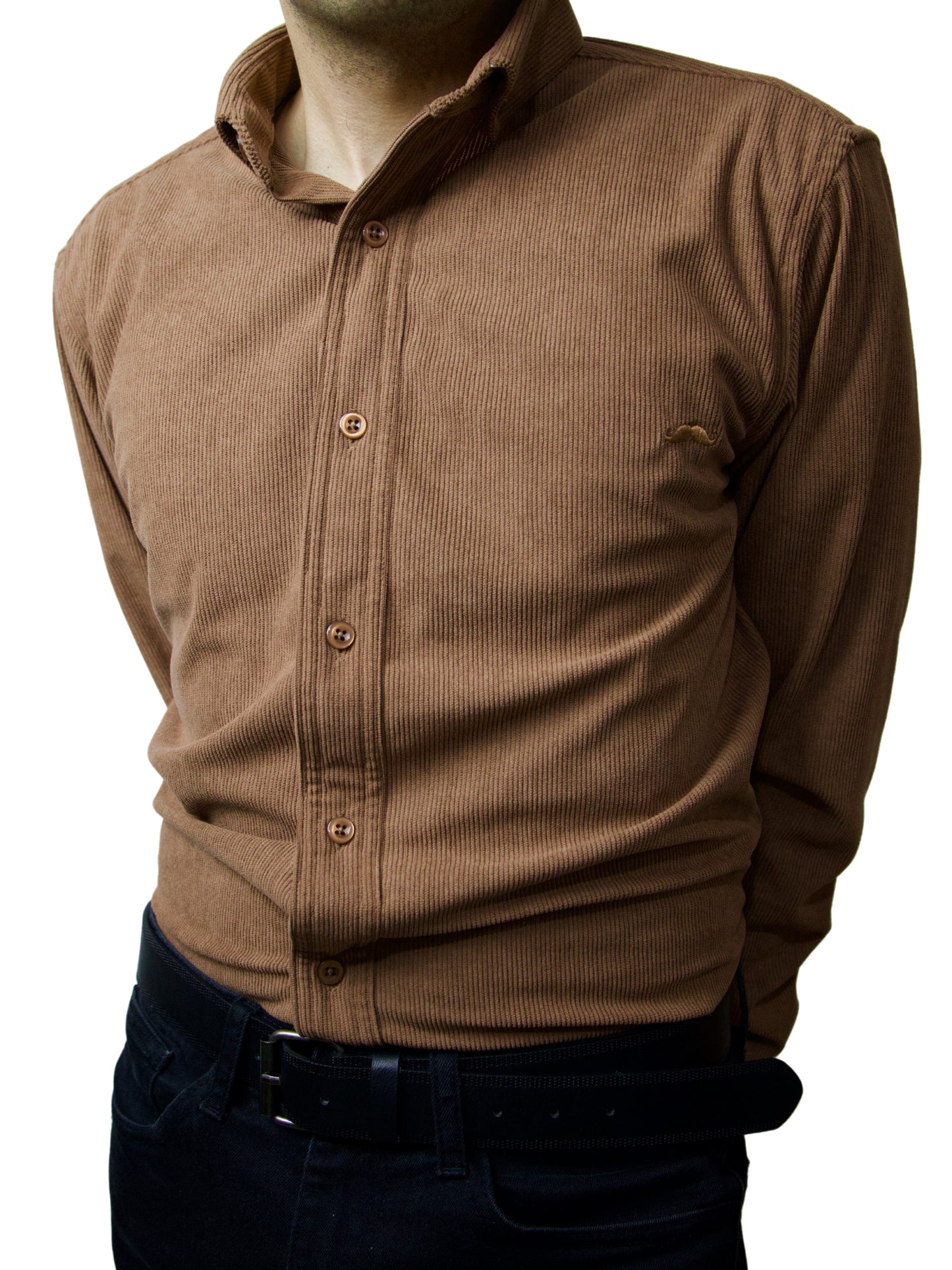 Camisa slim fit - Pana café