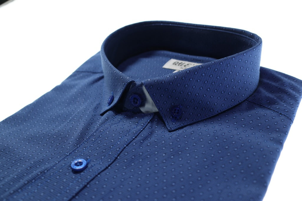 Camisa slim fit - Blue dots