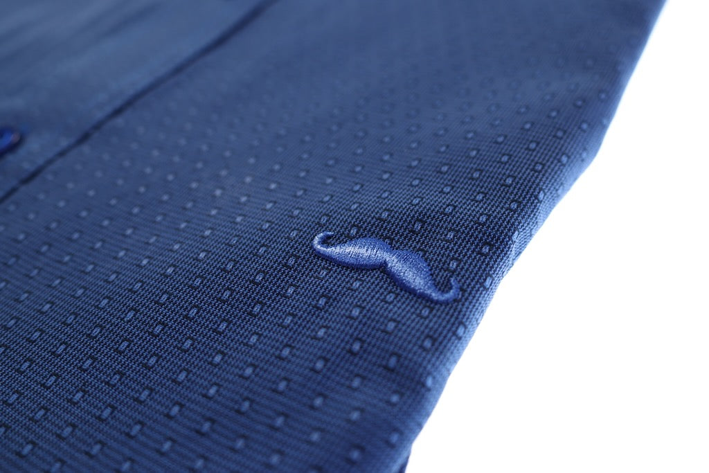 Camisa slim fit - Blue dots