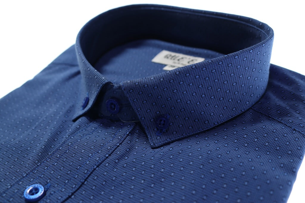 Camisa slim fit - Blue dots