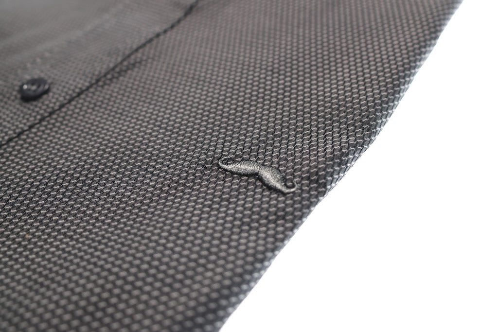 Camisa slim fit - Gris estampado