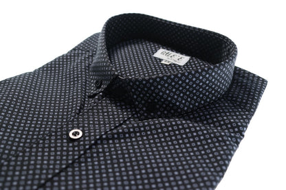Camisa slim fit - Negro estampado
