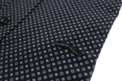 Camisa slim fit - Negro estampado