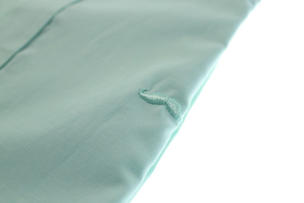 Camisa slim fit - Verde liso