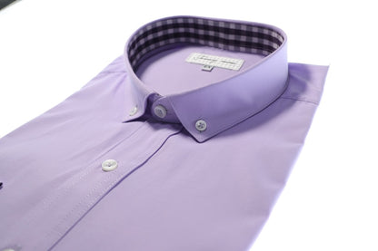 Camisa slim fit - Lila liso