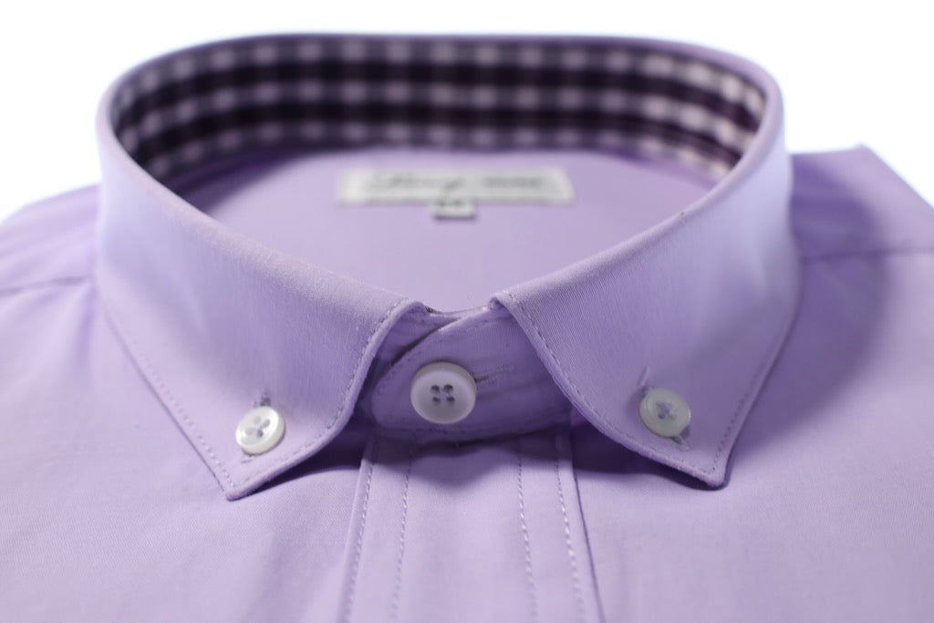 Camisa slim fit - Lila liso