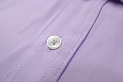Camisa slim fit - Lila liso