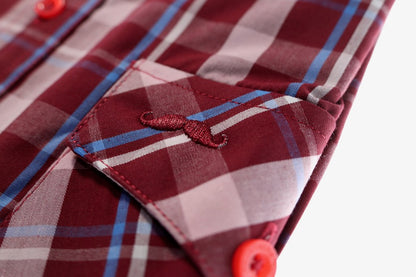 Camisa slim fit -  Rojo cuadrilla