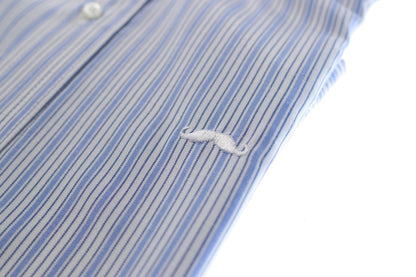 Camisa slim fit -  Azul rayas