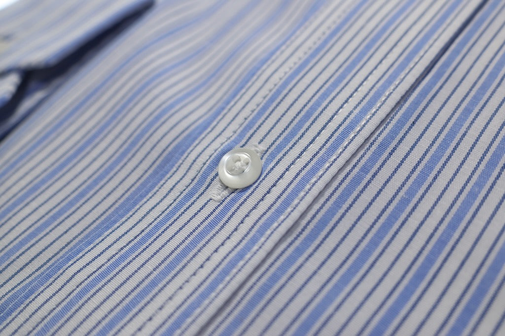 Camisa slim fit -  Azul rayas