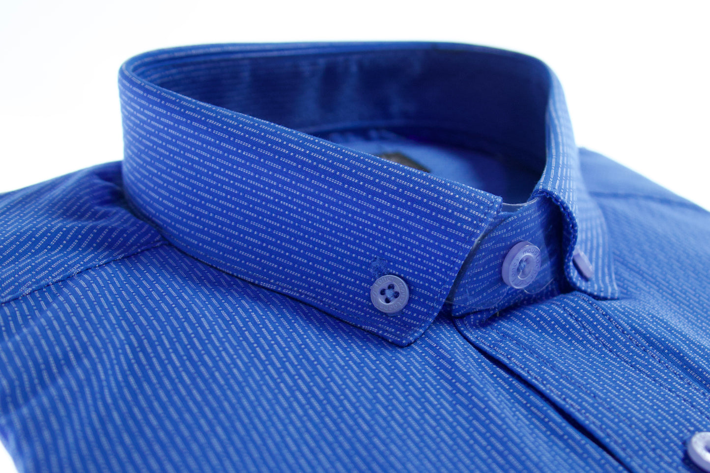 Camisa slim fit -  Azul líneas