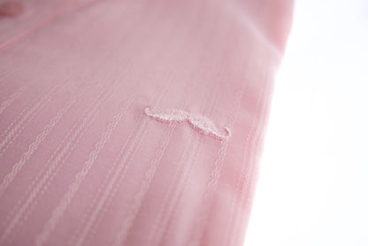 Camisa slim fit -  Rosa bordado