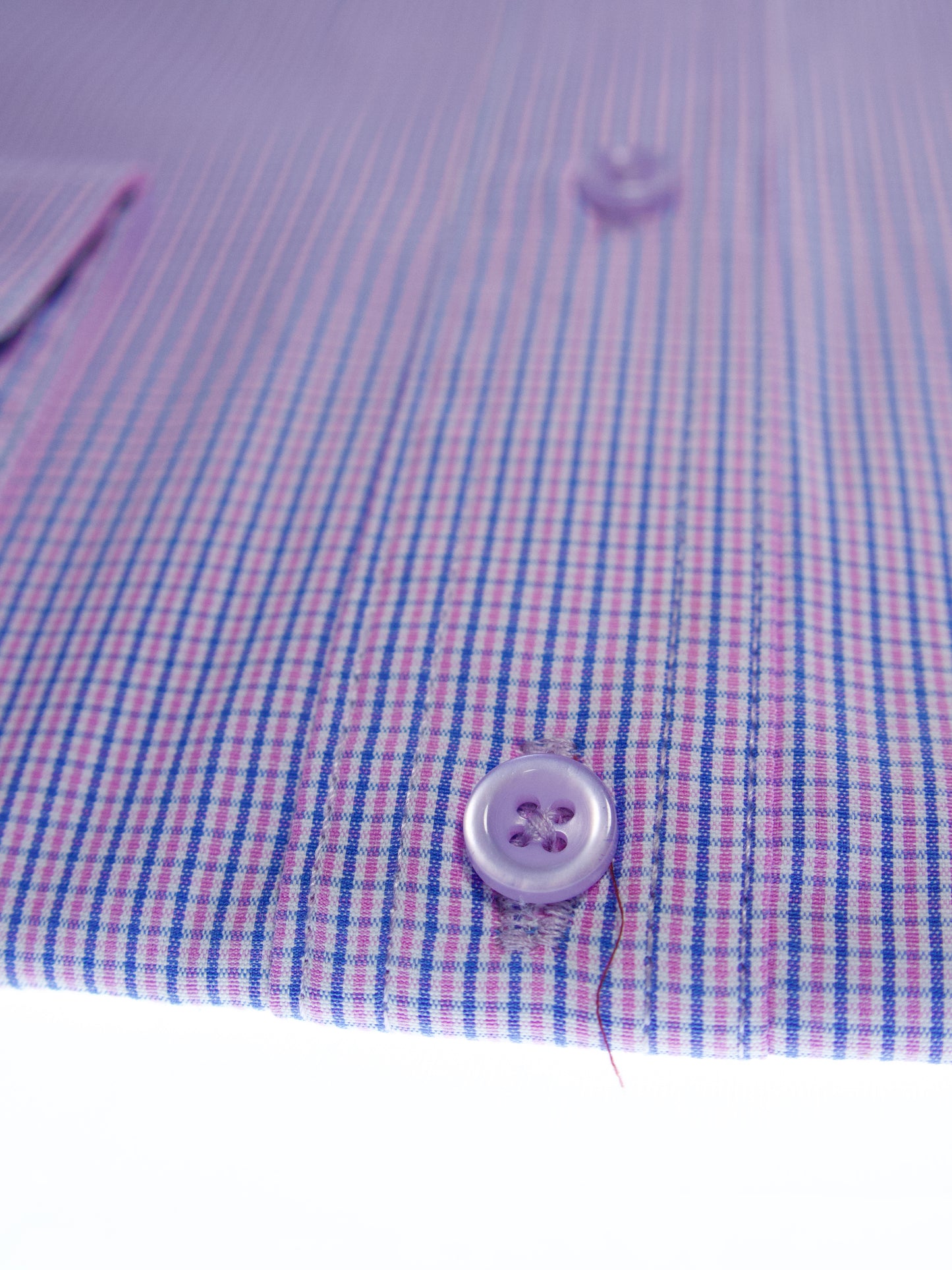 Camisa slim fit - Mini cuadro púrpura