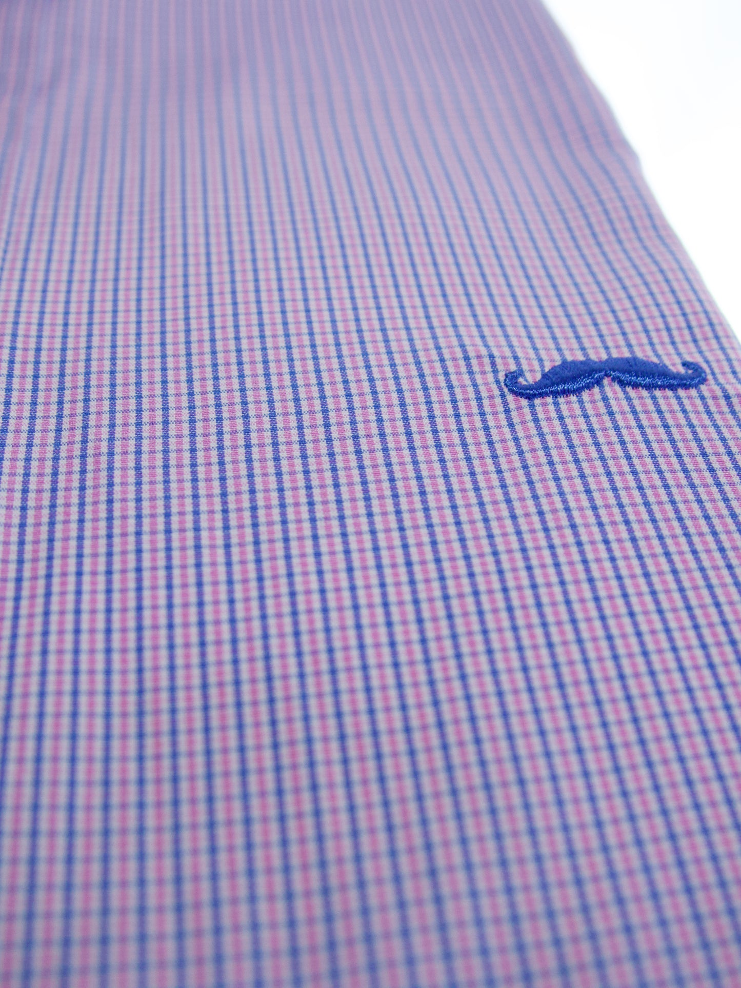Camisa slim fit - Mini cuadro púrpura