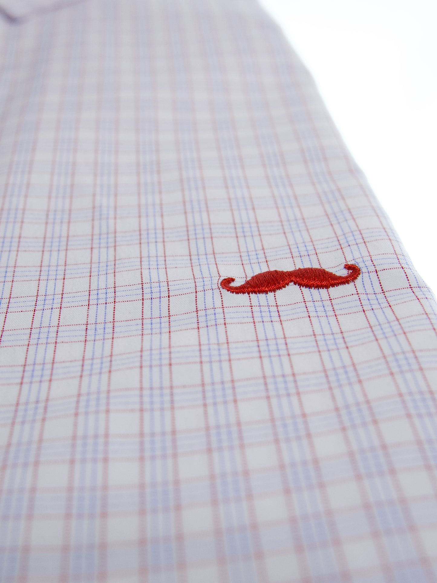 Camisa slim fit - Cuadrilla rojo y azul