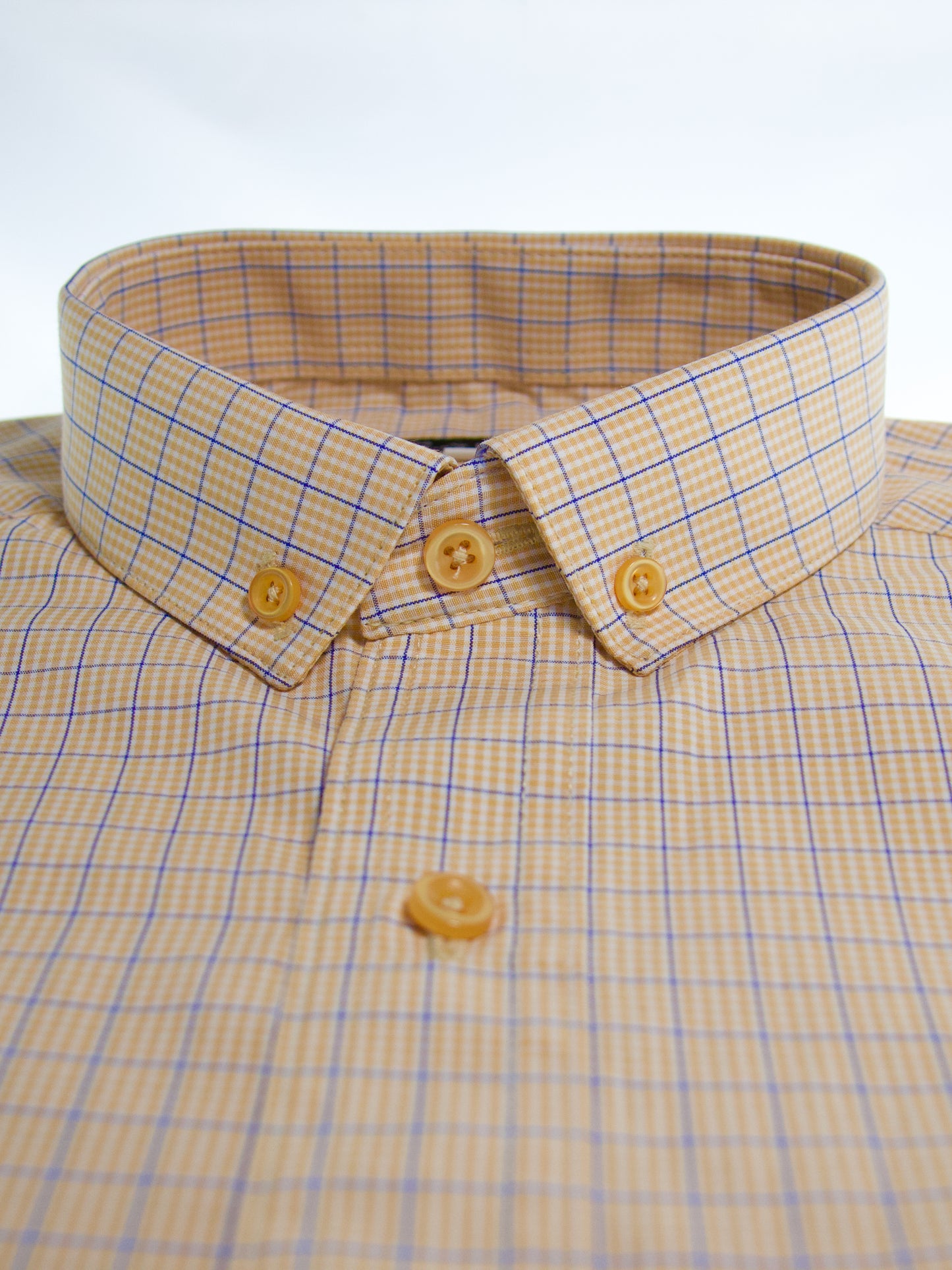 Camisa slim fit - Cuadrilla amarillo