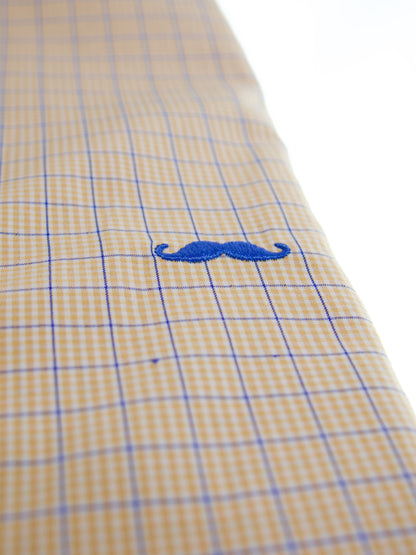 Camisa slim fit - Cuadrilla amarillo
