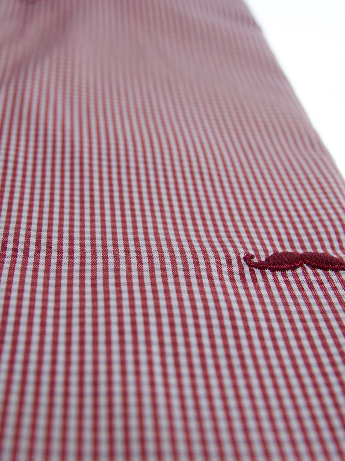 Camisa slim fit - Mini cuadro rojo