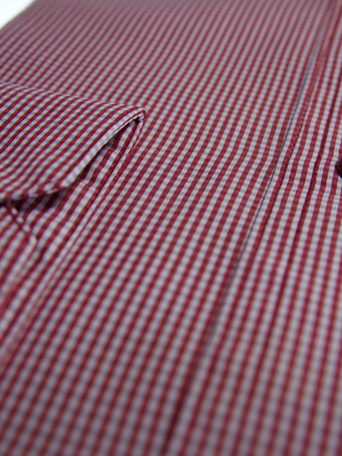Camisa slim fit - Mini cuadro rojo